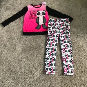 Panda pajama set